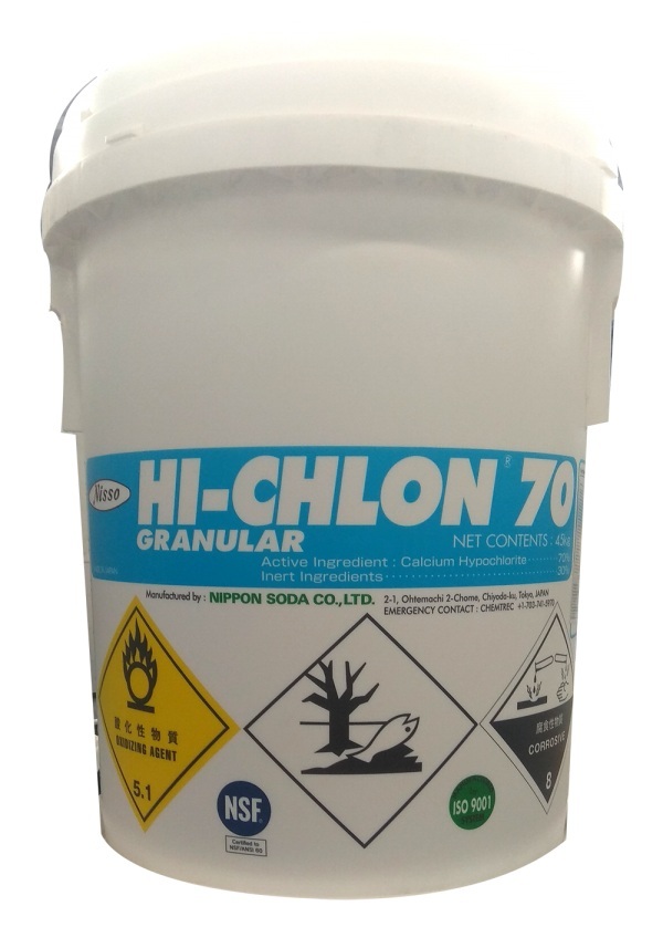hóa chất xử lý nước thải Chlorine Hi-Chlon 70% 