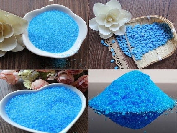 Muối đồng với màu xanh biển đặc trưng giúp ức chế rong rêu tảo