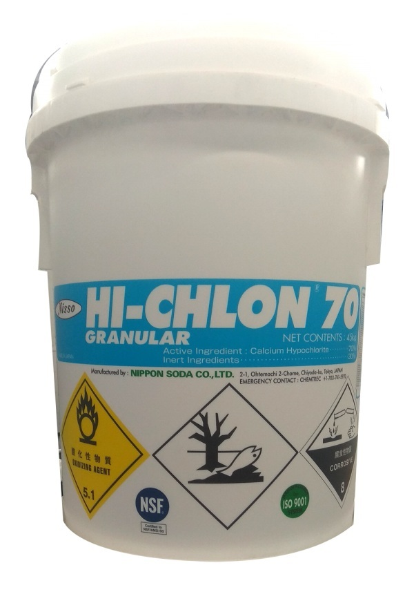 Chlorine Hi-Chlon 70% Nhật Bản khử trùng, khử mùi, làm trắng, làm sạch nước
